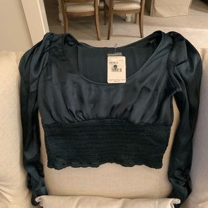 Free People Satin Crop Top